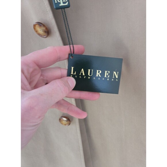 #51 Ralph Lauren Lancaster Khaki long overcoat Men's Medium New with Tags - Picture 3 of 8